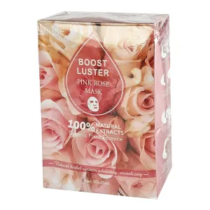 AILKE Boost Luster Skin Besome Pink Rose Face Mask – 100% Natural Herbal Extracts, Whitening & Revitalizing (10 x 25ml)